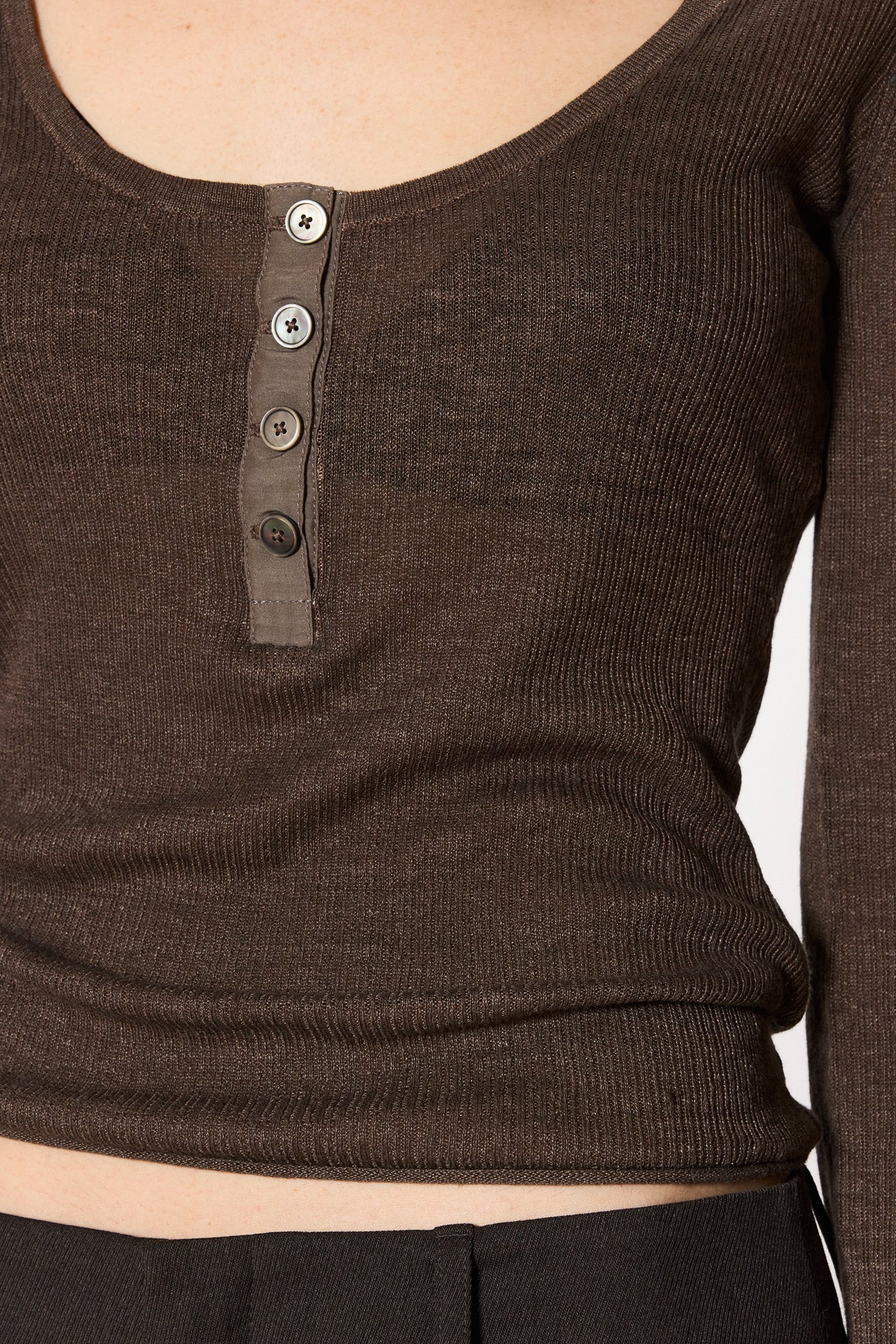 Slim Scoop Neck Top - Image 3